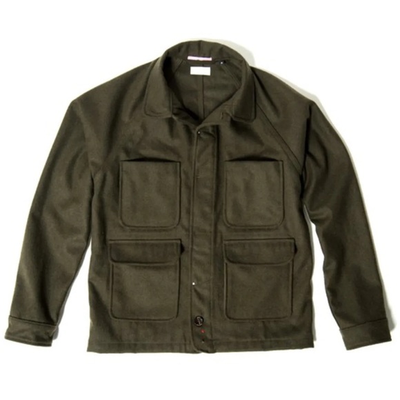 Apolis Wool Chore Coat Jacket Olive Green XS small Unisex Men’s Women’s sold out - Picture 3 of 5